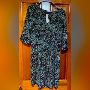 Renee C. Stitchfix. Large Bina 3/4 Sleeve Elastic waist printed dress. NWT